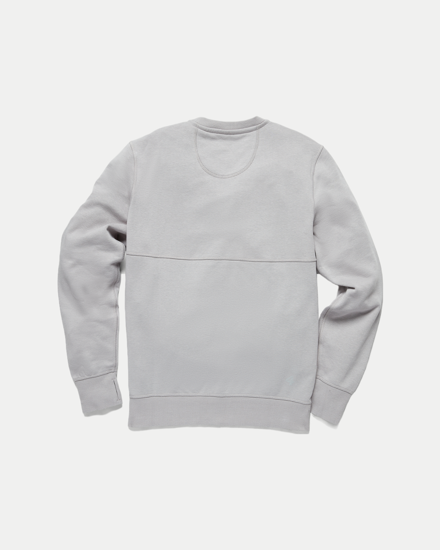 Men's soft, lightweight crewneck sweatshirt in light grey