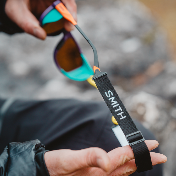 Men's ultimate performance sunglasses for extreme sports that are lightweight and durable with non-slip nose pads, a modest wraparound fit and anti fog. A classic style with innovative features in matte purple/polarized opal mirror lens.
