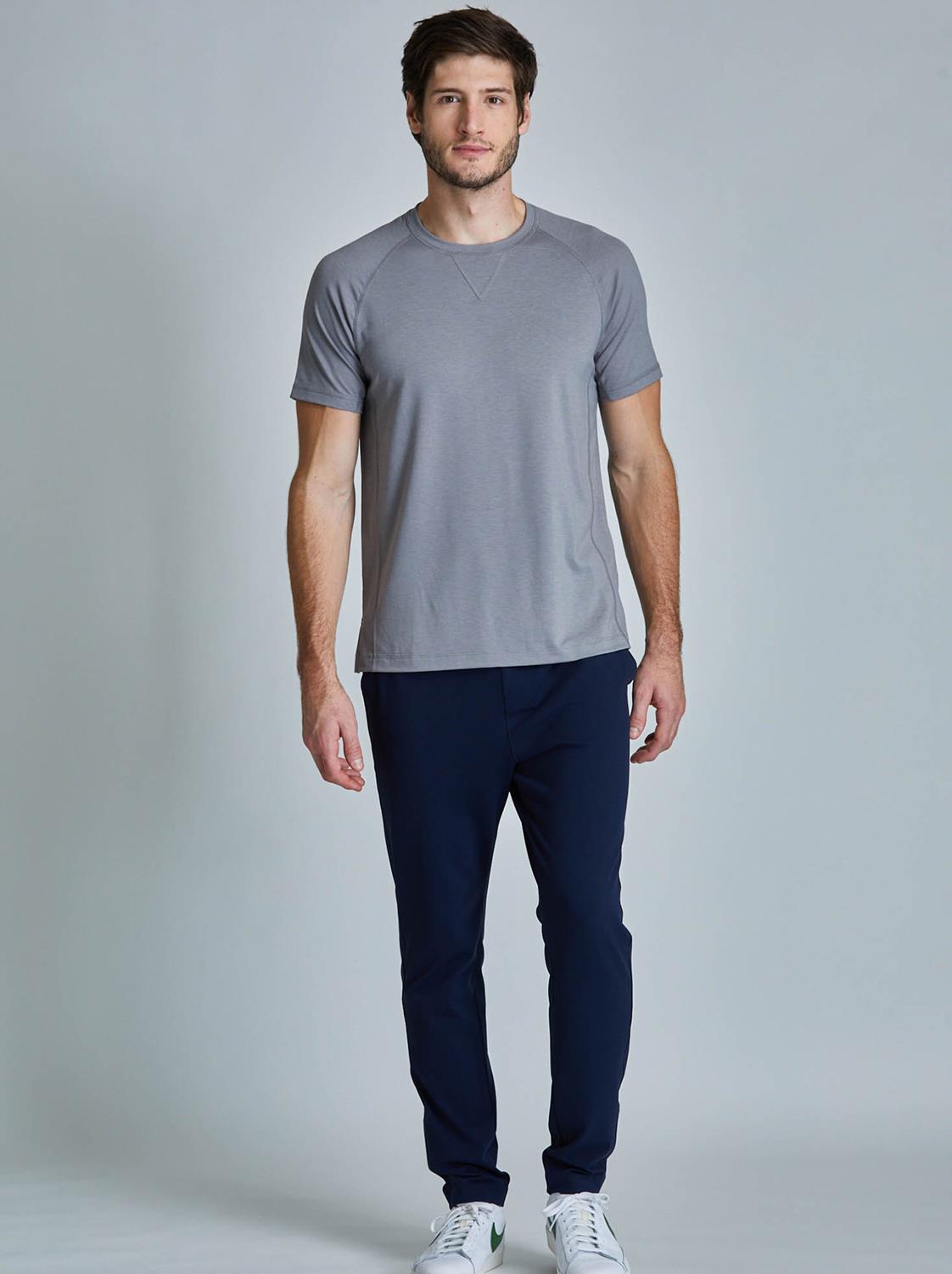 Men's performance moisture-wicking t-shirt in grey