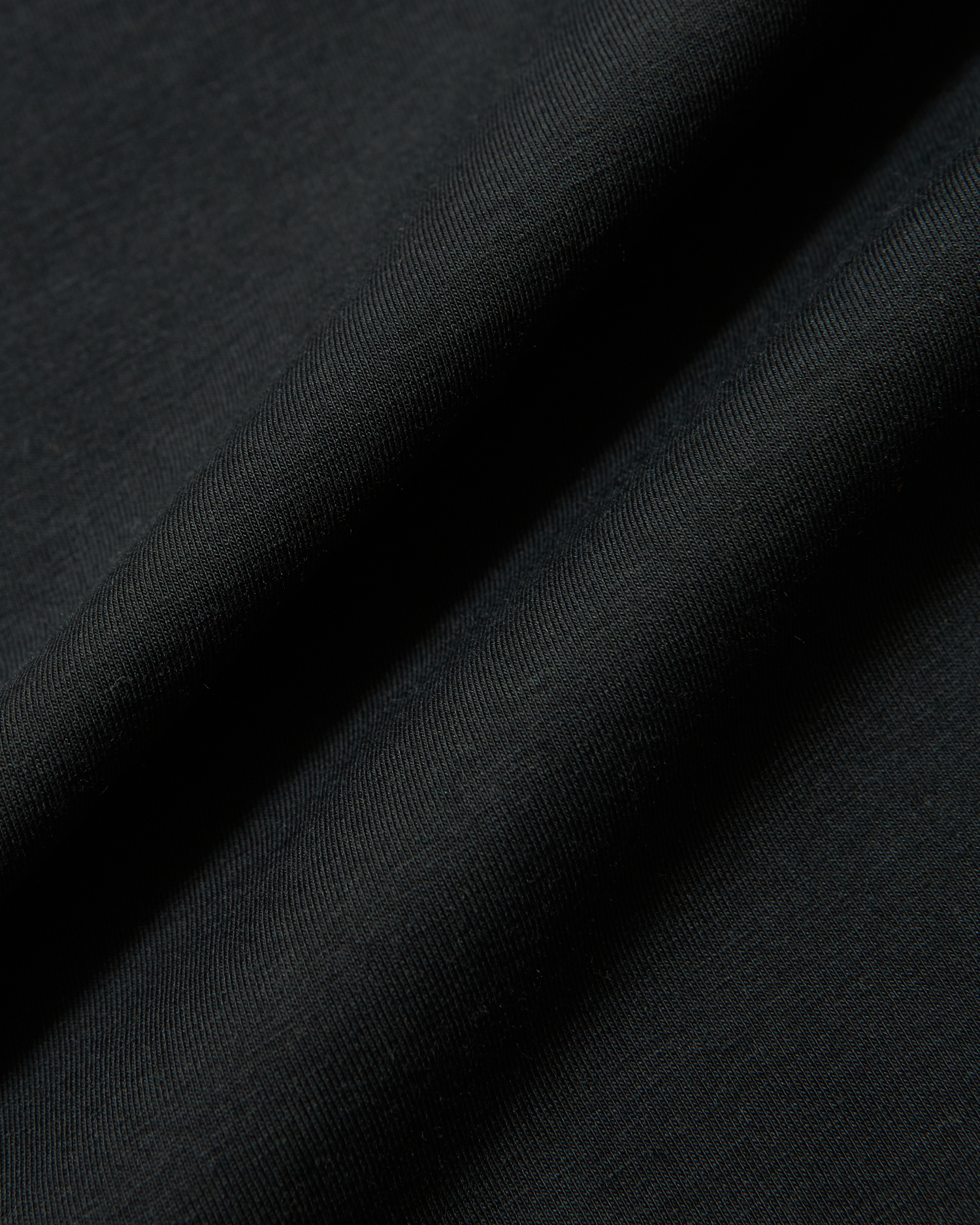 Mens long sleeve sustainable crewneck t-shirt in black 