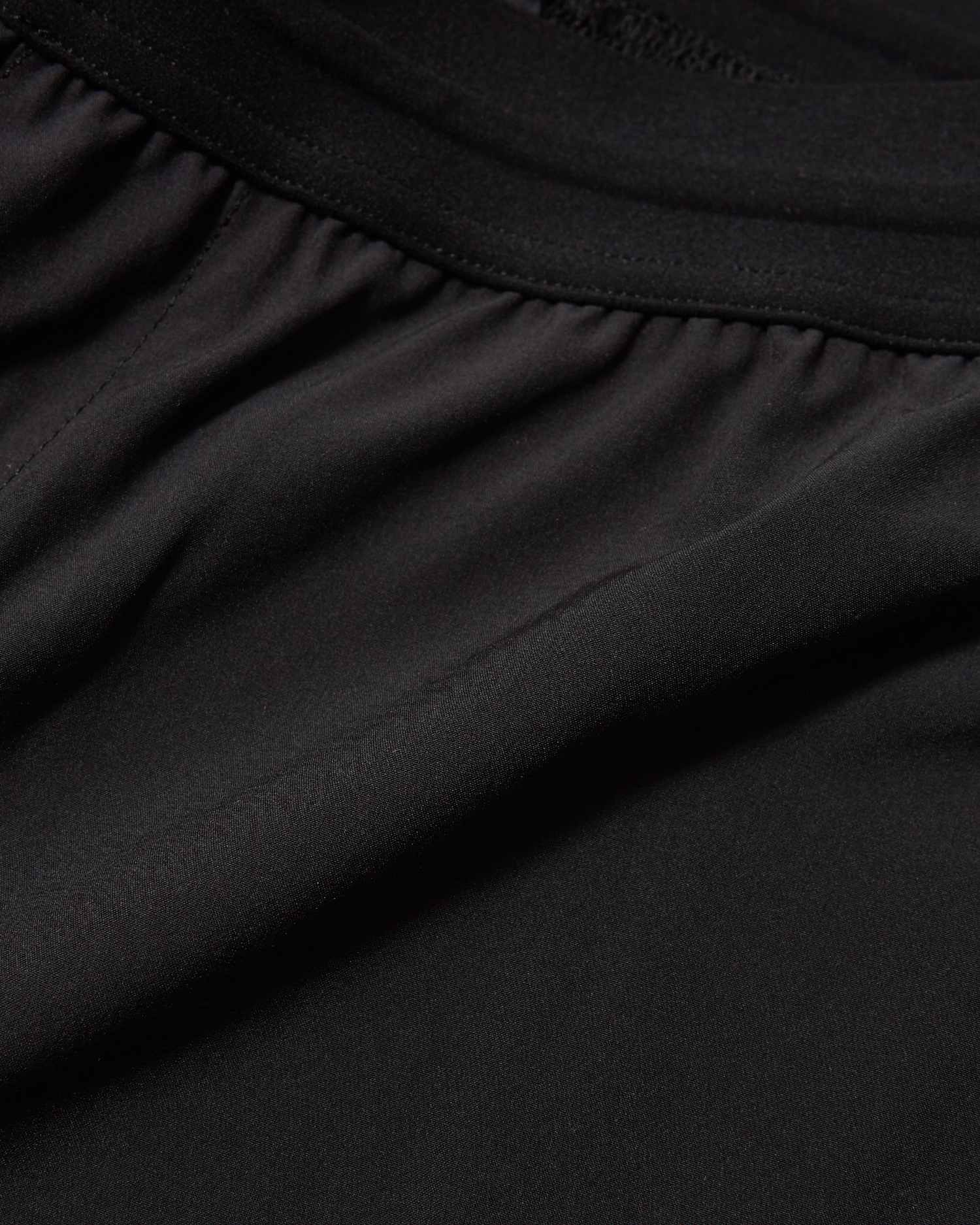 Men's 7 inch lined training short in black with moisture wicking technology. 
